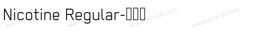 Nicotine Regular字体转换